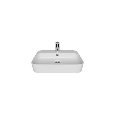 Genel Ürün LP046 Loop Tezgah Üstü Kare Çanak Lavabo 45 CM