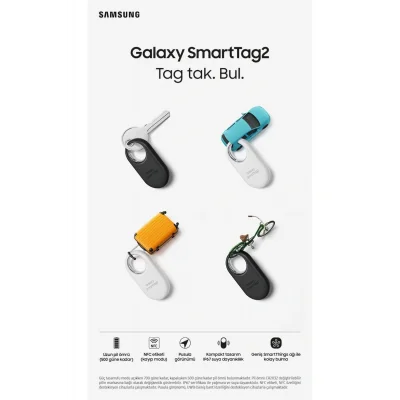 Genel Ürün El-t5600 Galaxy Smarttag 2 Kablosuz Akıllı Tag - Beyaz (EL-T5600BWEGTR)