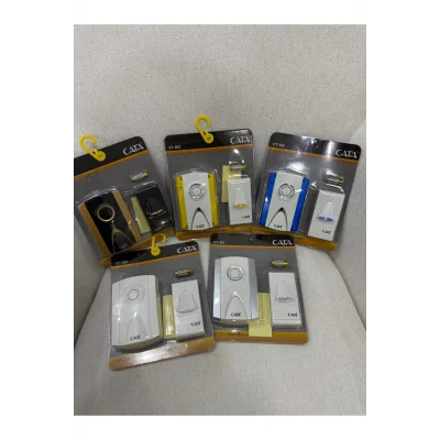 Genel Ürün Ct-102 Kablosuz Kapı Zili Uzaktan Kumandalı Siyah Zil Hasta Çağrı Butonu Olarak Kullanılabilir