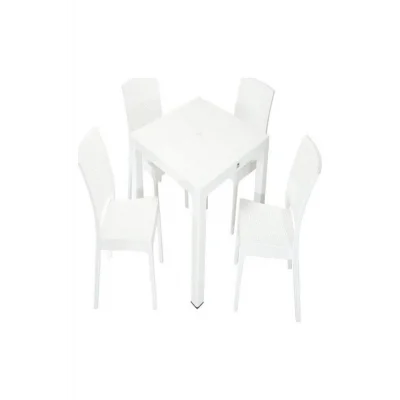 Genel Ürün Elit Rattan 90x90 Elit Sandalye Masa Takımı