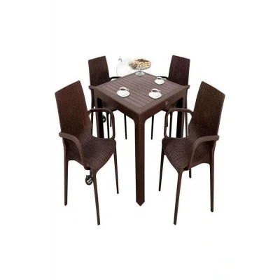 Genel Ürün Elit Rattan 90x90 Nirvana Koltuk Masa Takımı