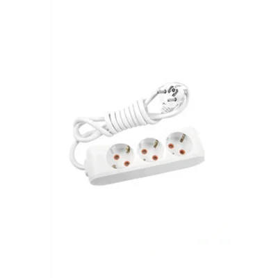 Genel Ürün Multilet Grup Priz 3 metre Uzatma Kablosu ( 1 Adet 3 Lü 3 METRE)