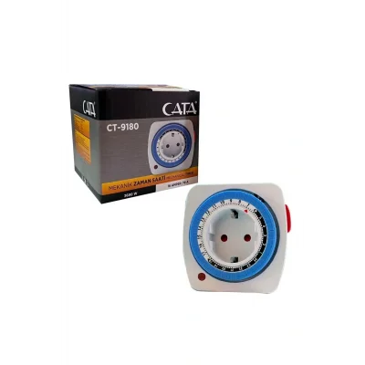 Kol Saati Ct-9180 Zaman Ayarlı Priz Mekanik Ayarlanabilir Timer Saati 3680W