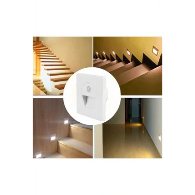 Genel Ürün 1w Ledli Sensörlü Koridor Arm. Beyaz Kasa 6k