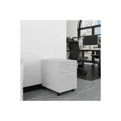 Dolap Düzenleyici Tekerlekli Keson, 3 Çekmeceli Kilitlenebilir Komodin, Dosya Ve Belgeler Için Dolap