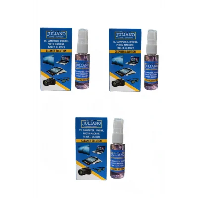 Genel Ürün 3 Adet - Gözlük, Telefon, Ekran, Laptop, Tablet, Televizyon, Temizlik Seti – 50 ml Temizleyici