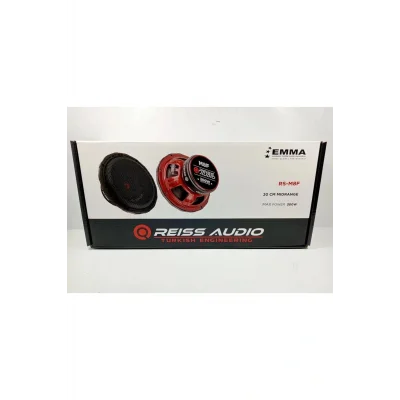 Genel Ürün Rs-m8f Yeni Seri Çifti 600wat-300w Rms Metal Kapaklı 20 Cm Oto Midrange Hoparlör
