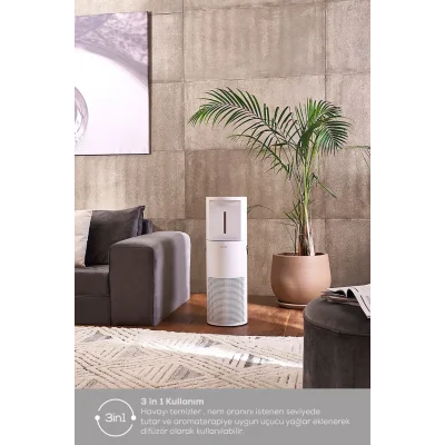 Genel Ürün Oksijen Plus 2 in 1 Hava Temizleyici, Nemlendirici ve Aromaterapi