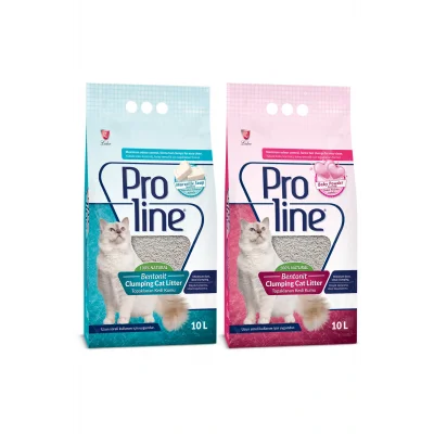 Genel Ürün Proline Doğal Topaklanan Baby Powder Ve Marsilya Sabunlu Kedi Kumu 10 lt 2 Adet
