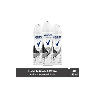 Genel Ürün Kadın Deodorant Sprey Invisible On Black White Clothes 150 ml X3 Adet