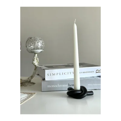 Genel Ürün Siyah Düğüm Mumluk