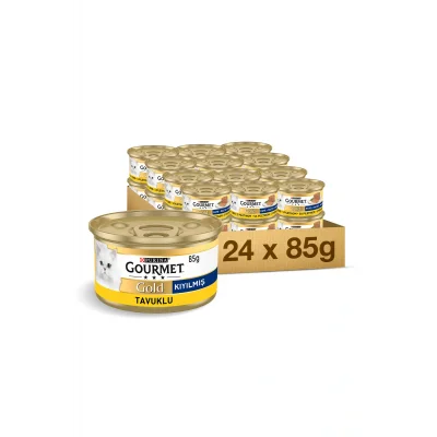 Genel Ürün Gold Kıyılmış Tavuklu Kedi Konservesi 85 gr X 24 Adet