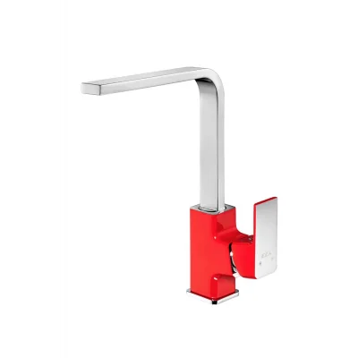 Genel Ürün Tiera Eviye Mutfak Bataryası- Krom Kırmızı 103318065