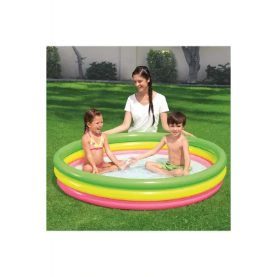 Genel Ürün Şişme Renkli Çocuk Havuzu 152x30cm 51103