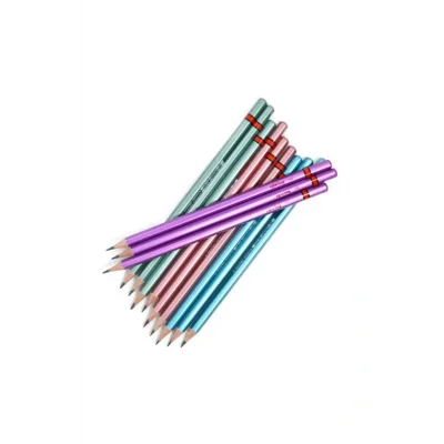 Genel Ürün Metalik Renklerde 12 Adet Kurşun Kalem