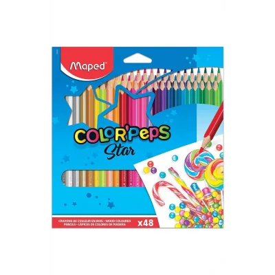 Genel Ürün Color Kolay Tutuş Tam Boy 48 Li Kuru Boya Kalemi