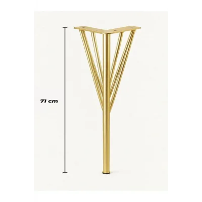 Genel Ürün 71 Cm Dekoratif Masa Dresuar Mobilya Ayağı Gold 4 Adet