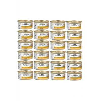 Genel Ürün Purina Gold Kıyılmış Hindi Etli Konserve Yetişkin Kedi Maması 24 x 85 G