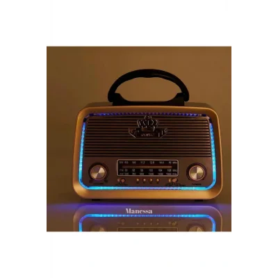 Genel Ürün 301 Nostalji Bluetooth Radyo Usb Sd Mp3 Player Pra-157