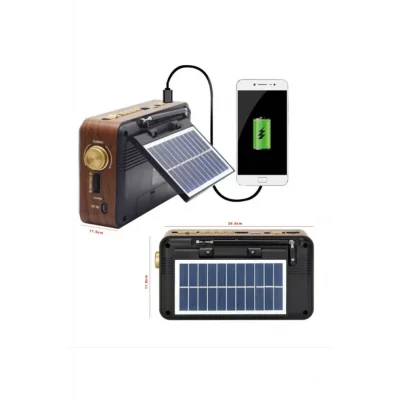Genel Ürün 320 BT FM+SOLAR+KİTAP OKUMA IŞIKLI+ŞARJLI+PİLLİ+USD Radyo Çalar ve Nostaljik müzik ...