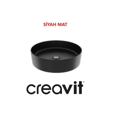 Genel Ürün Loop 45 Cm Set Üstü Çanak Lavabo Siyah Mat LP145