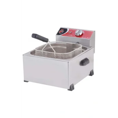 Genel Ürün Silver Endüstriyel Tekli 8 Litre Elektrikli Fritöz