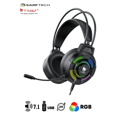 Genel Ürün T4-9009 Led Işıklı Mikrofonlu Gaming Oyuncu Kulaklığı