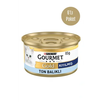 Genel Ürün Gold Kıyılmış Ton Balıklı Yaş Kedi Maması 85 gr x 6 Adet