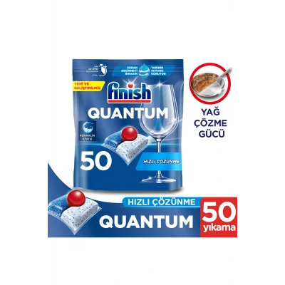 Genel Ürün Quantum Hepsi Bir Arada 50 Kapsül Bulaşık Makinesi Deterjanı Tableti