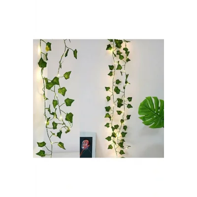 Genel Ürün Dekoratif Yeşil Yapraklı Ledli Yapay Sarmaşık 230 cm 1 Dal Fiyatıdır