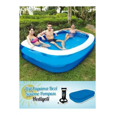 Genel Ürün 54006 Havuz+Pompa+Örtü Set Jumbo 262X175X51 cm