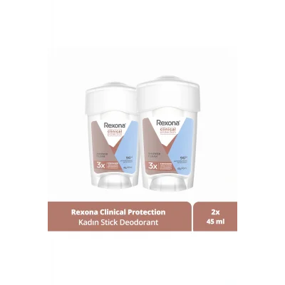 Genel Ürün Clinical Protection Kadın Stick Deodorant Shower Clean 45 ml x2