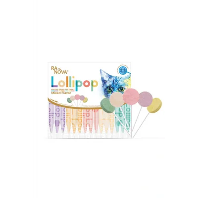 Genel Ürün Lolipop Karışık Çeşitli Kedi Ödül Maması 1,4 Gr 15li