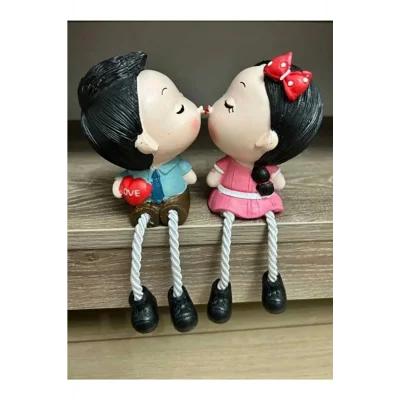 Biblo 2’li Ayakları Sallanan Öpüşen Biblo