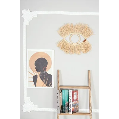 Genel Ürün Dekoratif El Yapımı Rafya Göz Bohem Duvar Süsü