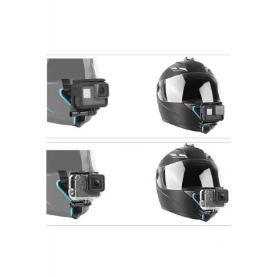 Genel Ürün Aksiyon Kamera Kask Alt Çene Bağlantı Aparatı Gopro Eken Sjcam Aee Uyumlu Gp523 Mavi