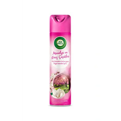 Genel Ürün Marka: Air_wick Aerosol Manolya & Kiraz Çiçekleri 300 Ml Kategori: Oda Kokusu