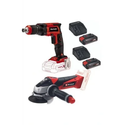 Genel Ürün Te-dy 18 Li Alçıpan Vidalama Te-ag 18/115 Avuç Taşlama 2x2.5ah Akü Starter Kit Set