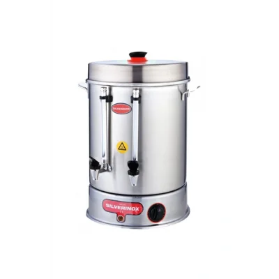 Genel Ürün Silverinox Metal Musluklu Basmalı Çay Makinesi 60 Bardak 7 Lt