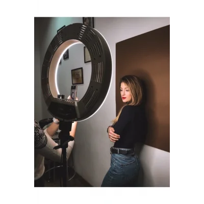 Genel Ürün A+ Kalite Megalux Ring Light Led Işık Halkası 18 Inç Profesyonel Influencer Işığı 210 Cm Monopod