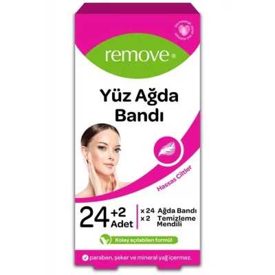 Genel Ürün Yüz Ağda Bandı Hassas Cilt 24lü