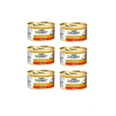 Genel Ürün Kıyılmış Sığır Etli Kedi Konservesi 85 Gr. X 6 Adet Gourmet