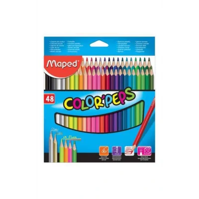 Genel Ürün Color Kolay Tutuş Tam Boy 48 Li Kuru Boya Kalemi