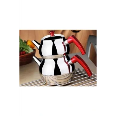 Genel Ürün Paslanmaz Çelik Büyük Boy Üst Demlik, Kendinden Süzgeçli, Şık ve Kullanışlı