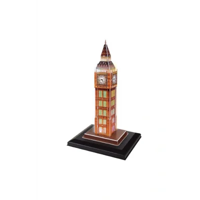 Kol Saati Cubicfun 3D 28 Parça Puzzle Big Ben Saat Kulesi - İngiltere(Led Işıklı)