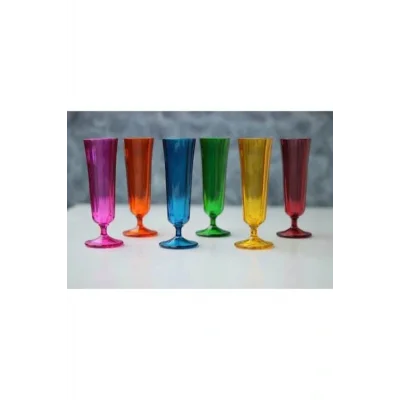 Genel Ürün Tradiation 6 Renkli Kahve Yanı Su Bardağı