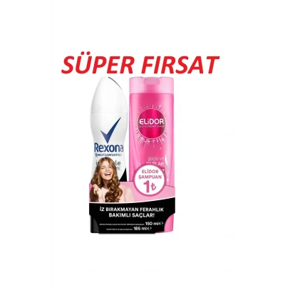 Genel Ürün Invisible Black & White Deodorant 150 Ml Elidor Şampuan Güçlü & Parlak 200 Ml 350 Ml
