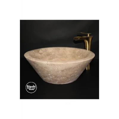 Genel Ürün Noche Traverten V Model Çanak Lavabo
