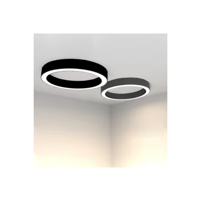 Genel Ürün Led Avize Plafonyer Tıen Tra2033-23-40 Ø40cm Boya:siyah - Işık:6500k Soğuk Beyaz