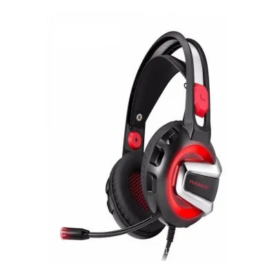 Genel Ürün K8 RGB Işık Mobil Oyunlar için Oyun Kulaklığı Siyah/Kırmızı